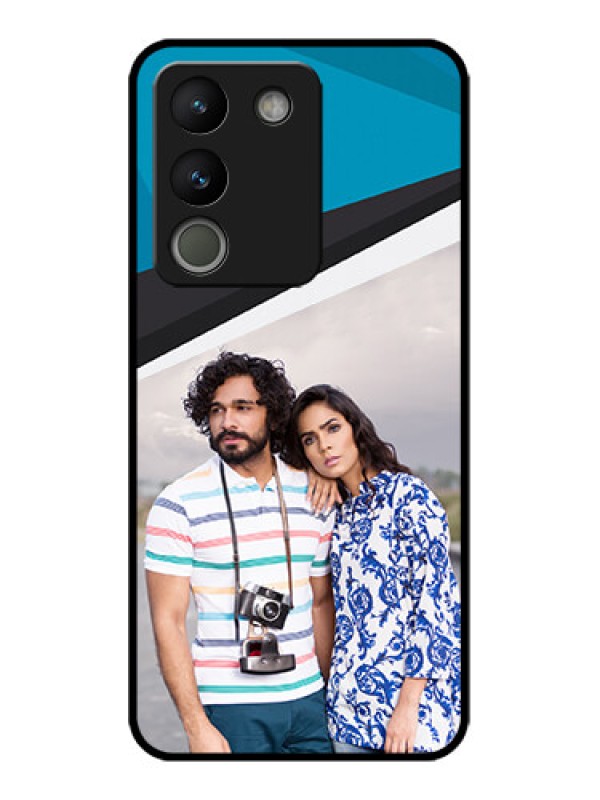 Custom Vivo Y200 5G Custom Metal Phone Case - Simple Pattern Photo Upload Design