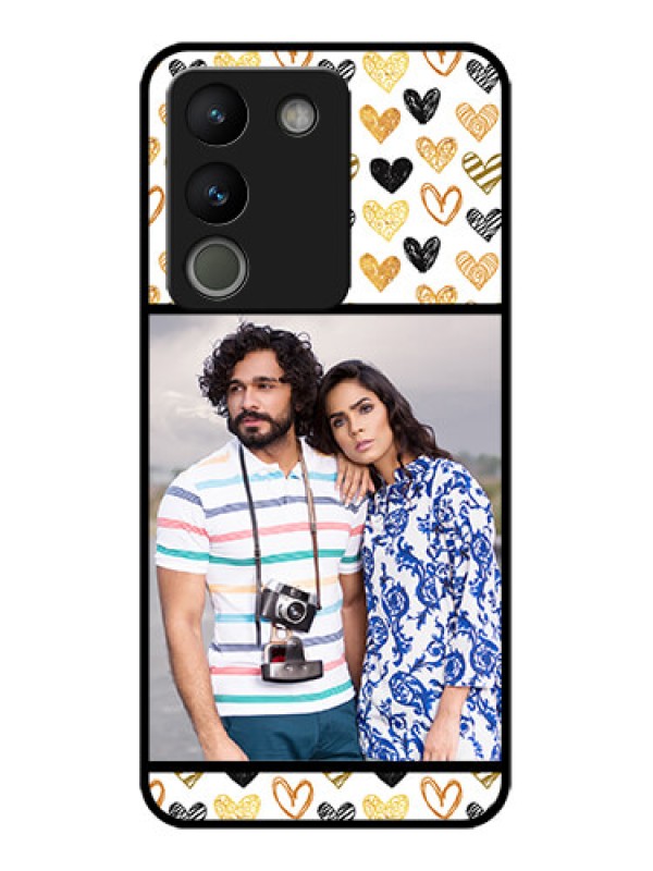 Custom Vivo Y200 5G Custom Metal Phone Case - Love Symbol Design