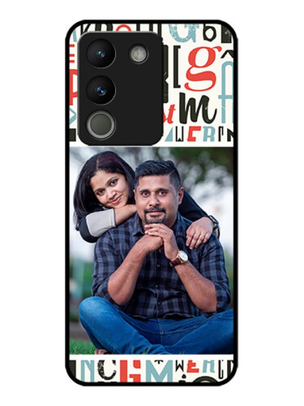 Custom Vivo Y200 5G Custom Metal Phone Case - Alphabet Design