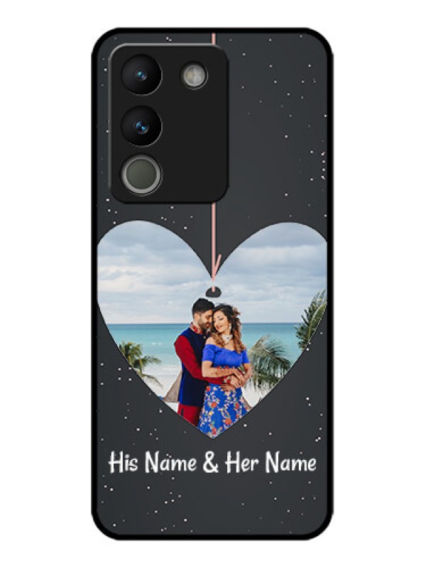Custom Vivo Y200 5G Custom Metal Phone Case - Hanging Heart Design