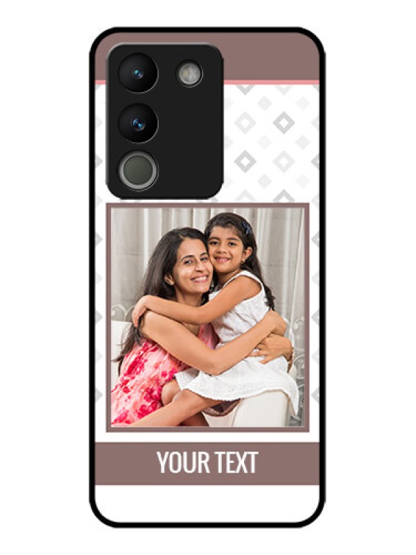 Custom Vivo Y200 5G Custom Metal Phone Case - Simple Diamond Design