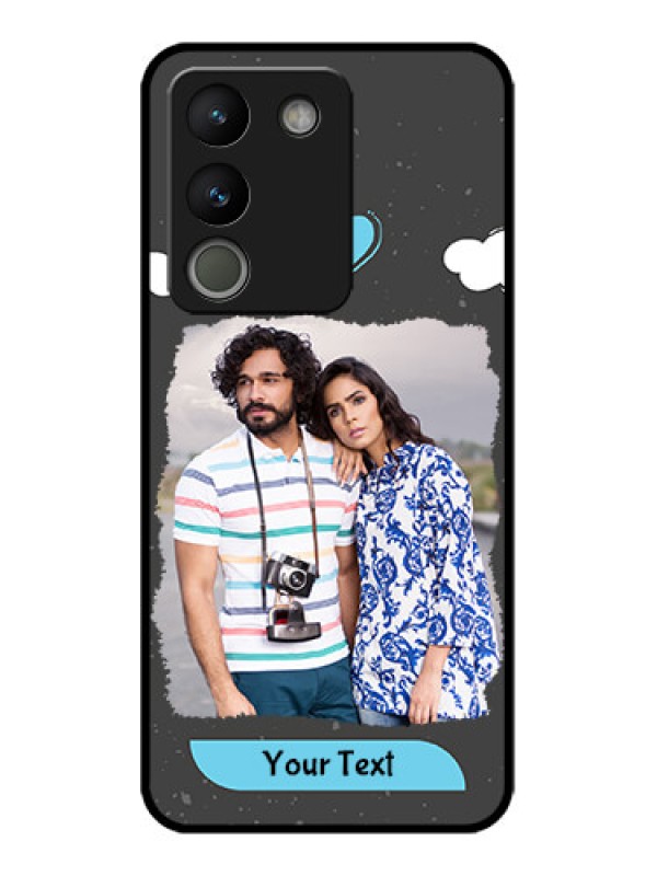 Custom Vivo Y200 5G Custom Metal Phone Case - Splashes With Love Doodles Design