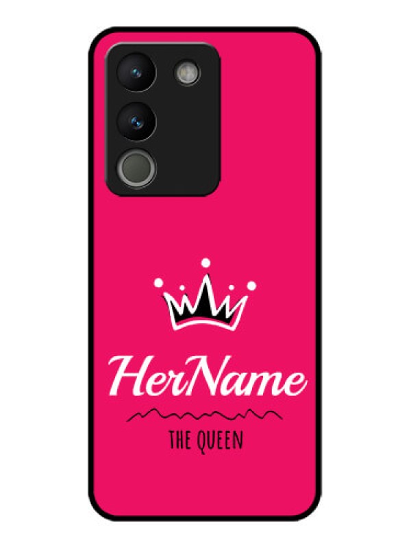 Custom Vivo Y200 5G Custom Metal Phone Case - Queen With Name Design