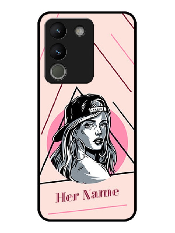 Custom Vivo Y200 5G Custom Metal Phone Case - Rockstar Girl Design