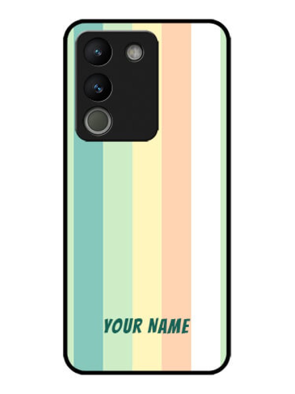 Custom Vivo Y200 5G Custom Metal Phone Case - Multi - Colour Stripes Design