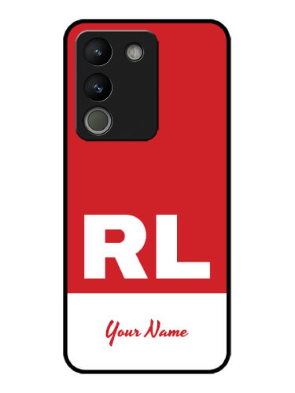 Custom Vivo Y200 5G Custom Metal Phone Case - Dual Tone Custom Text Design