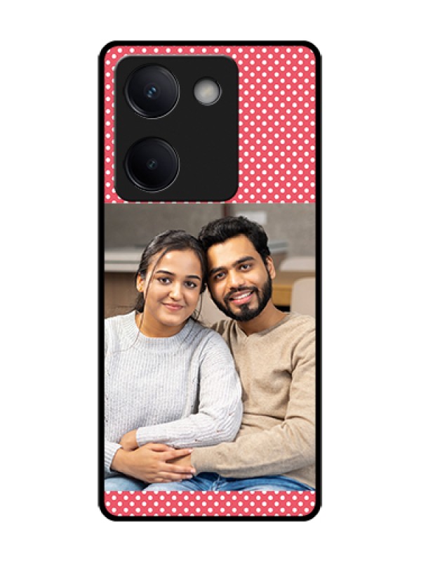 Custom Vivo Y200 Pro 5G Custom Metal Phone Case - White Dotted Design