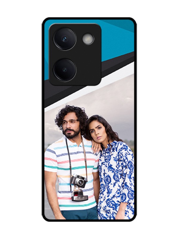 Custom Vivo Y200 Pro 5G Custom Metal Phone Case - Simple Pattern Photo Upload Design