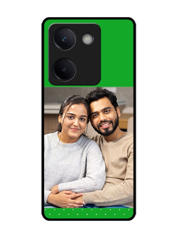 Custom Vivo Y200 Pro 5G Custom Metal Phone Case - Green Pattern Design