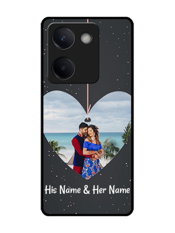 Custom Vivo Y200 Pro 5G Custom Metal Phone Case - Hanging Heart Design