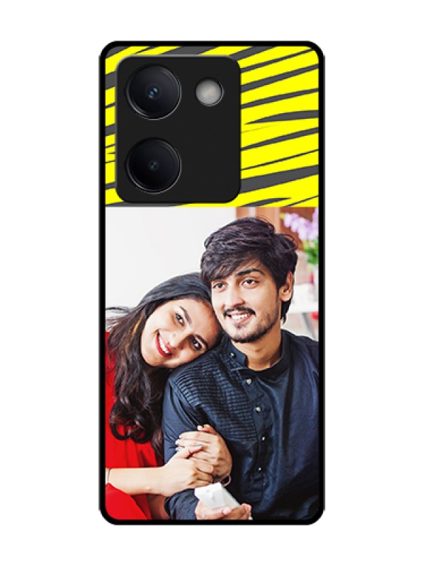 Custom Vivo Y200 Pro 5G Custom Metal Phone Case - Yellow Abstract Design