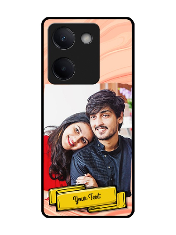 Custom Vivo Y200 Pro 5G Custom Metal Phone Case - Marble Texture Design