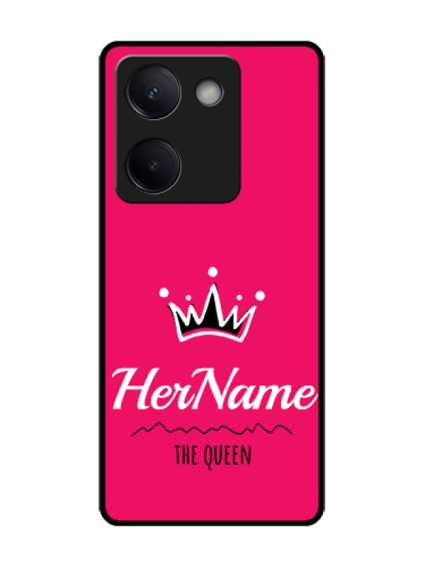 Custom Vivo Y200 Pro 5G Custom Metal Phone Case - Queen With Name Design