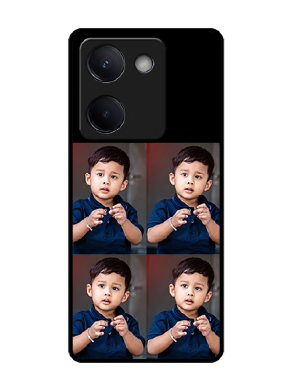 Custom Vivo Y200 Pro 5G Custom Metal Phone Case - 4 Image Holder Design