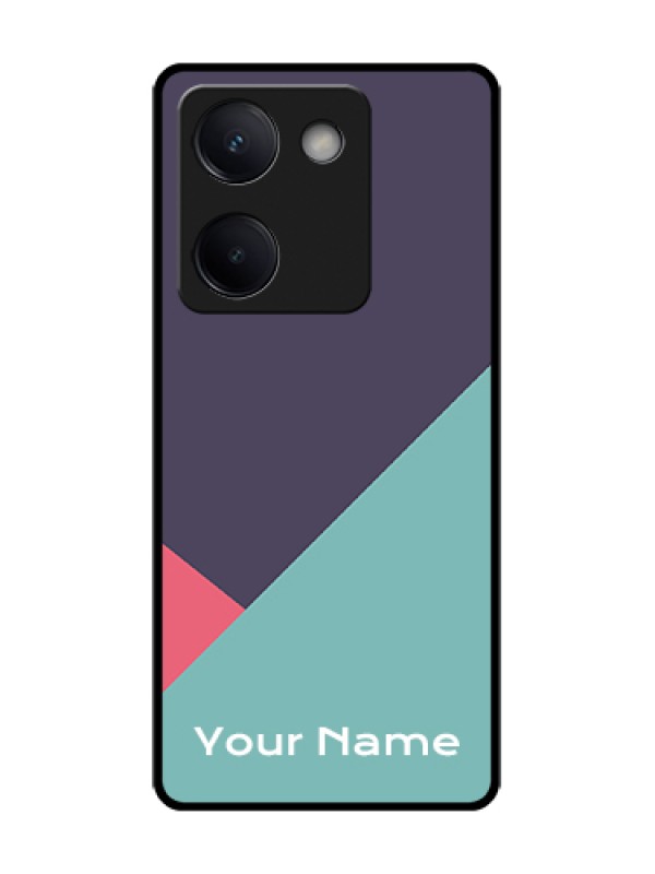 Custom Vivo Y200 Pro 5G Custom Metal Phone Case - Tri Color Abstract Design