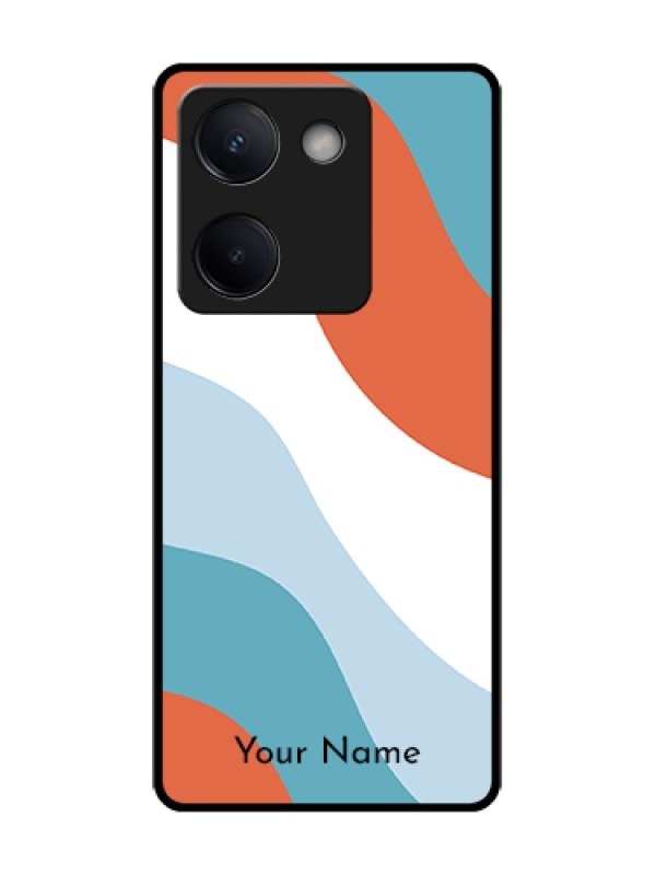 Custom Vivo Y200 Pro 5G Custom Metal Phone Case - Coloured Waves Design