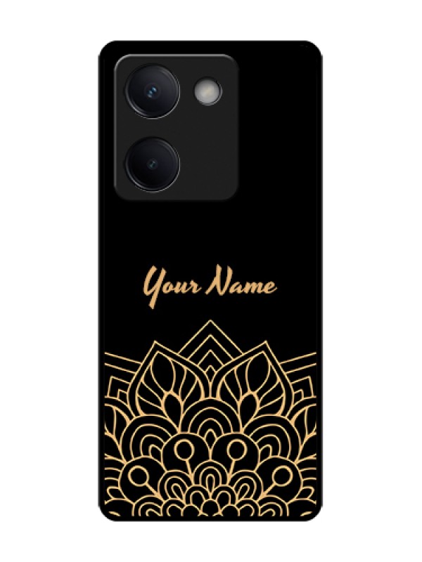 Custom Vivo Y200 Pro 5G Custom Metal Phone Case - Golden Mandala Design