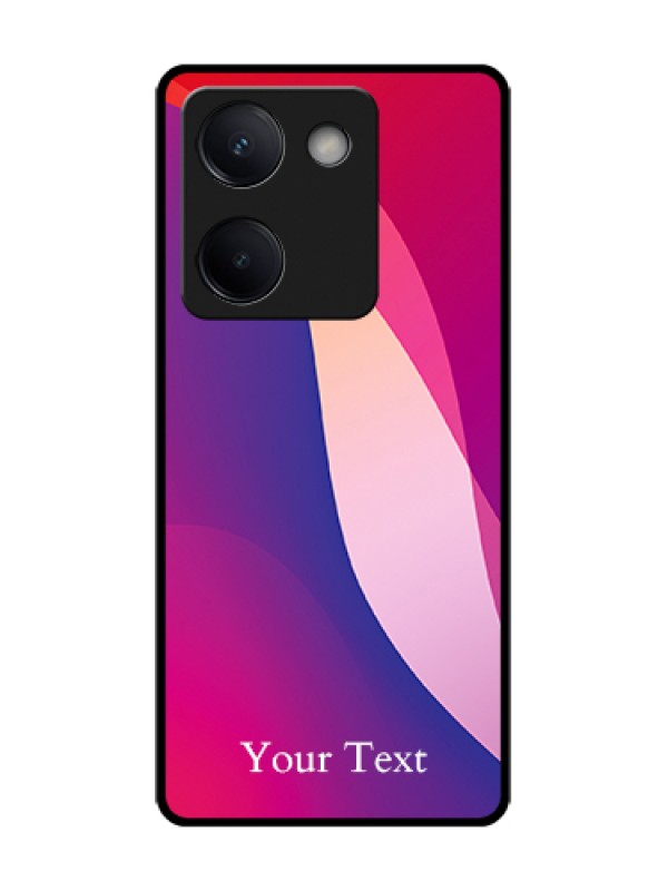 Custom Vivo Y200 Pro 5G Custom Metal Phone Case - Digital Abstract Overlap Design