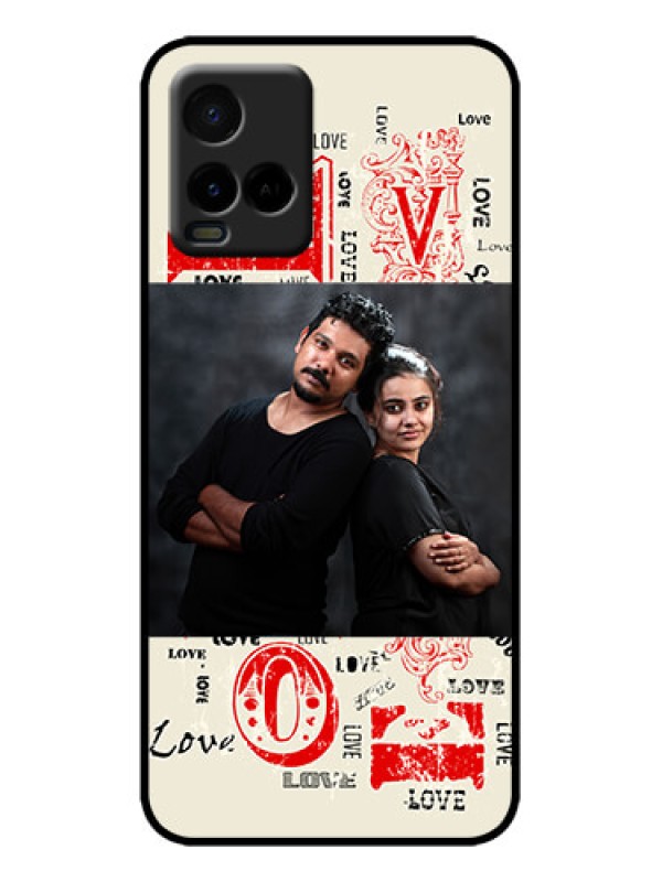 Custom Vivo Y21 Custom Metal Phone Case - Trendy Love Design Case