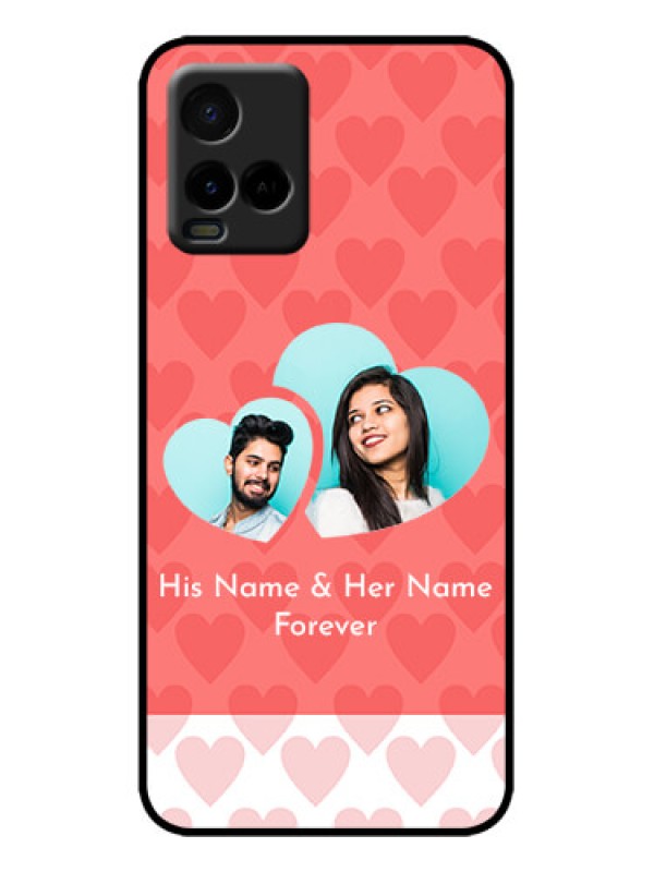 Custom Vivo Y21 Custom Metal Phone Case - Couple Pic Upload Design