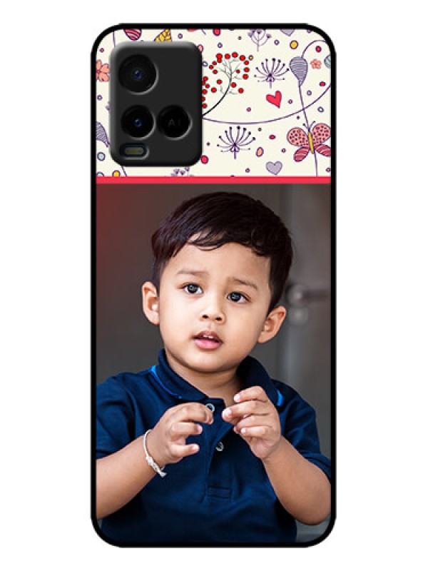 Custom Vivo Y21 Custom Metal Phone Case - Premium Floral Design
