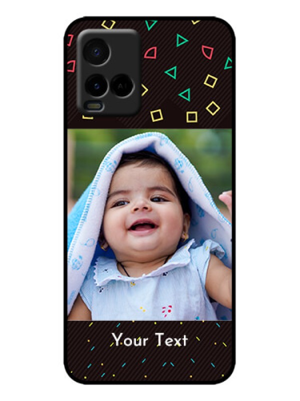 Custom Vivo Y21 Custom Metal Phone Case - With Confetti Birthday Design