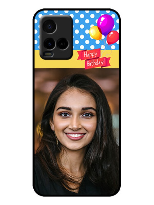 Custom Vivo Y21G Custom Metal Phone Case - Happy Birthday Design