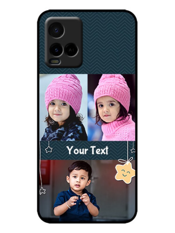 Custom Vivo Y21G Custom Metal Phone Case - Hanging Stars Design