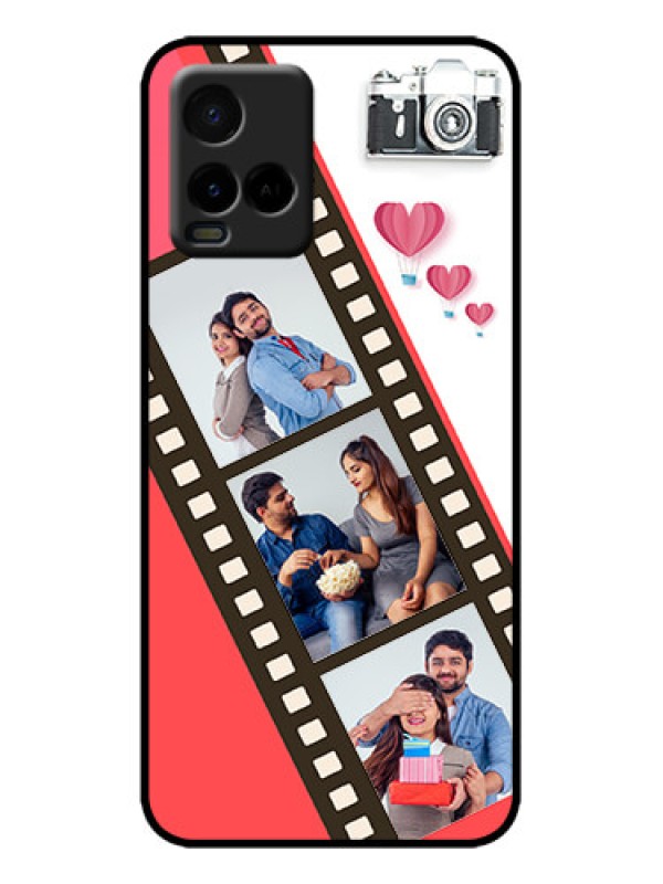 Custom Vivo Y21G Custom Metal Phone Case - 3 Image Holder With Film Reel