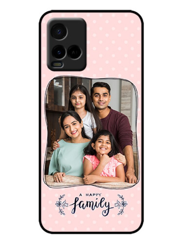 Custom Vivo Y21G Custom Metal Phone Case - Family With Dots Design