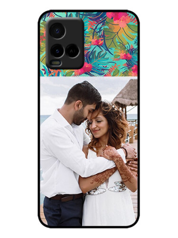 Custom Vivo Y21G Custom Metal Phone Case - Watercolor Floral Design