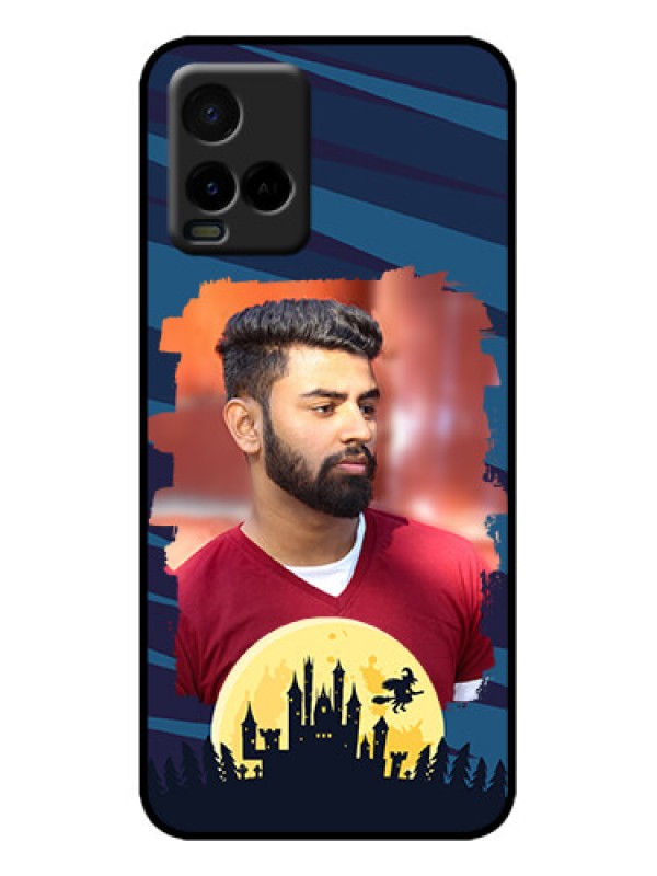 Custom Vivo Y21G Custom Metal Phone Case - Halloween Witch Design