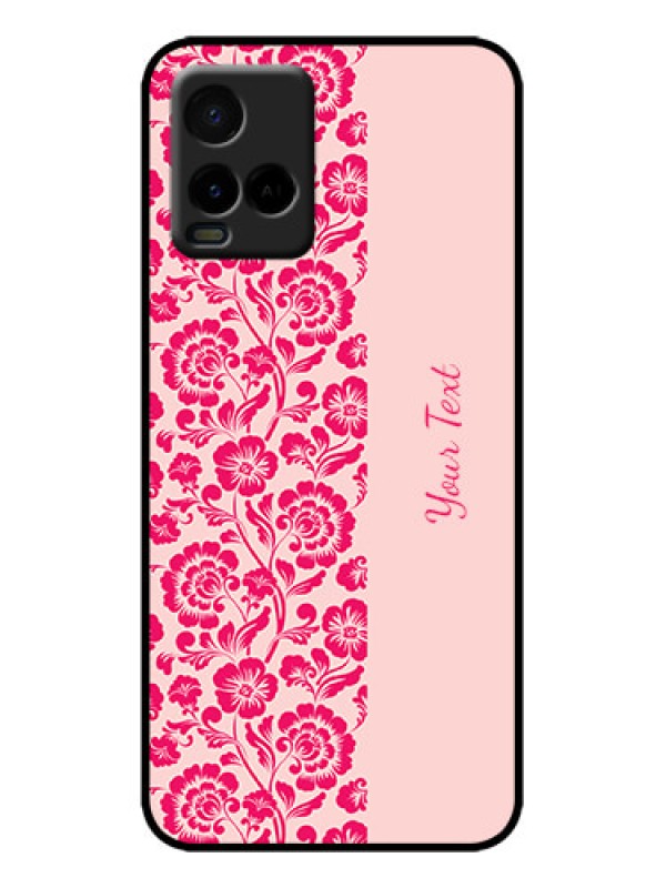 Custom Vivo Y21G Custom Metal Phone Case - Attractive Floral Pattern Design
