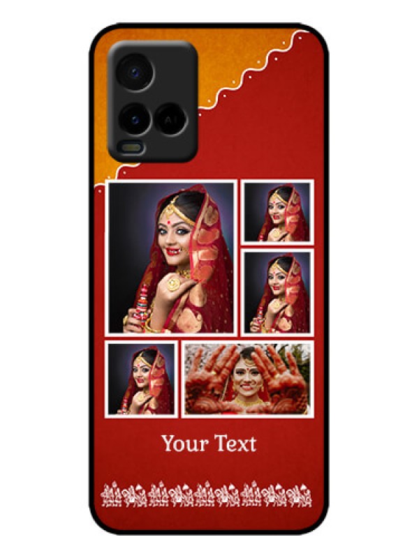 Custom Vivo Y21T Custom Metal Phone Case - Wedding Pic Upload Design