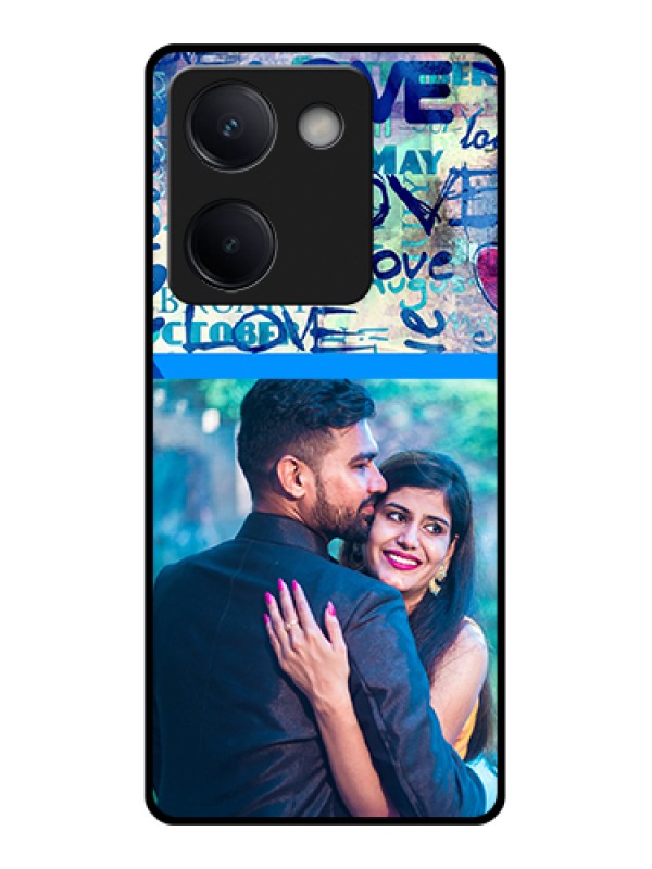 Custom Vivo Y300 Plus 5G Custom Metal Phone CasePhoto With Heart Design