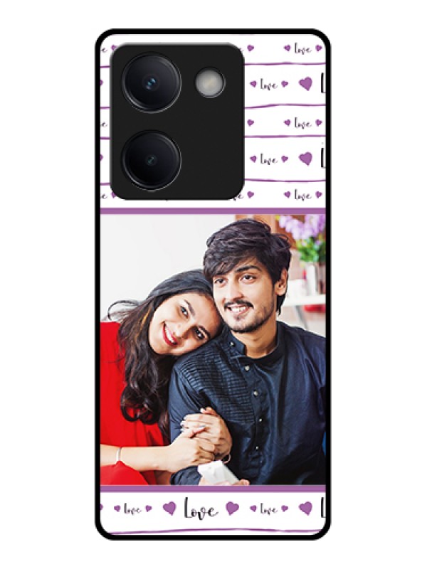 Custom Vivo Y300 Plus 5G Custom Metal Phone CaseBlue Color Couple Design