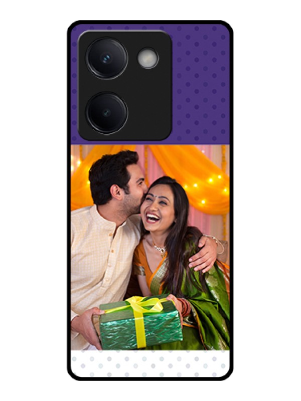 Custom Vivo Y300 Plus 5G Custom Metal Phone CaseImage With Boho Peacock Feather Design