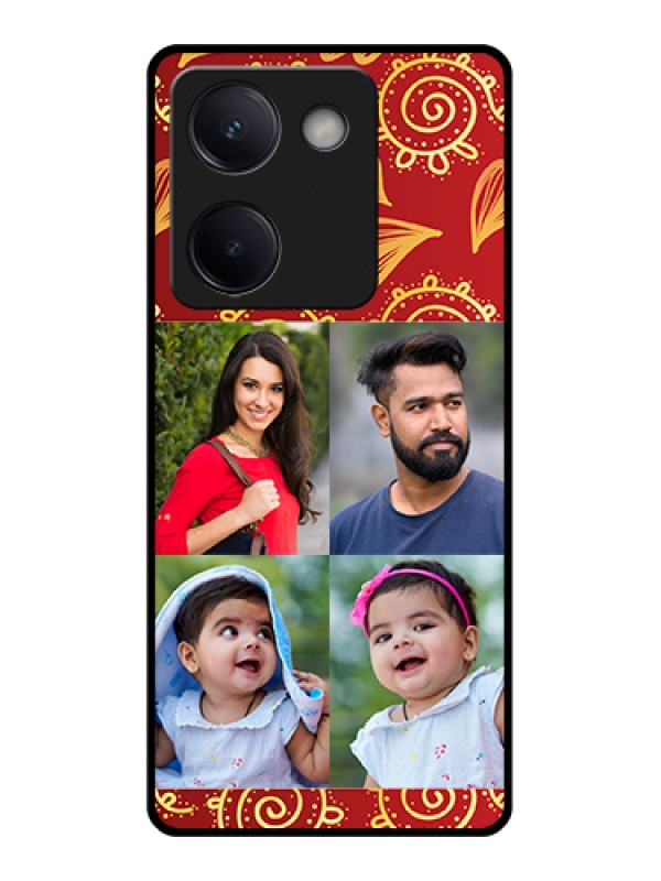 Custom Vivo Y300 Plus 5G Custom Metal Phone CaseYellow Abstract Design