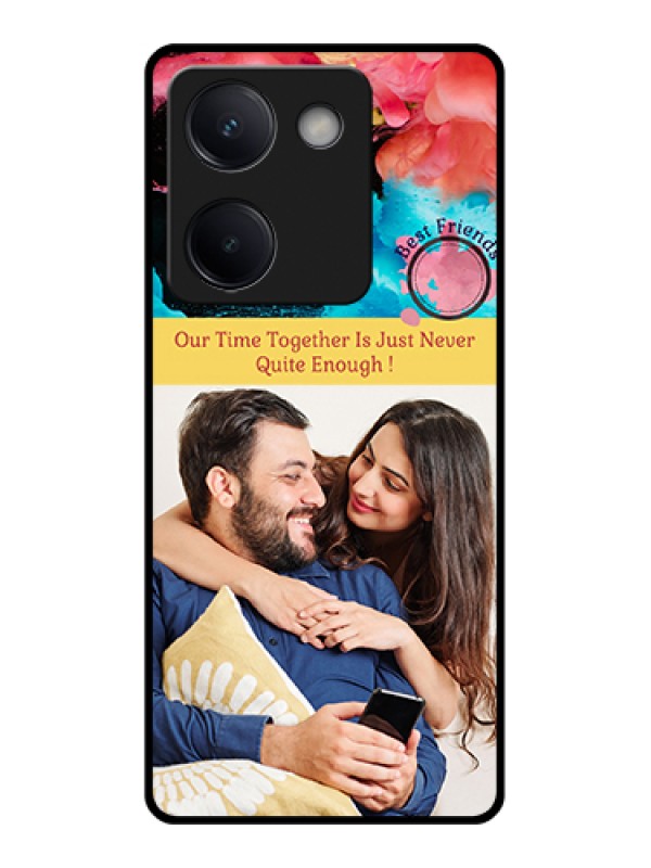 Custom Vivo Y300 Plus 5G Custom Metal Phone CaseGrunge Line Art Design