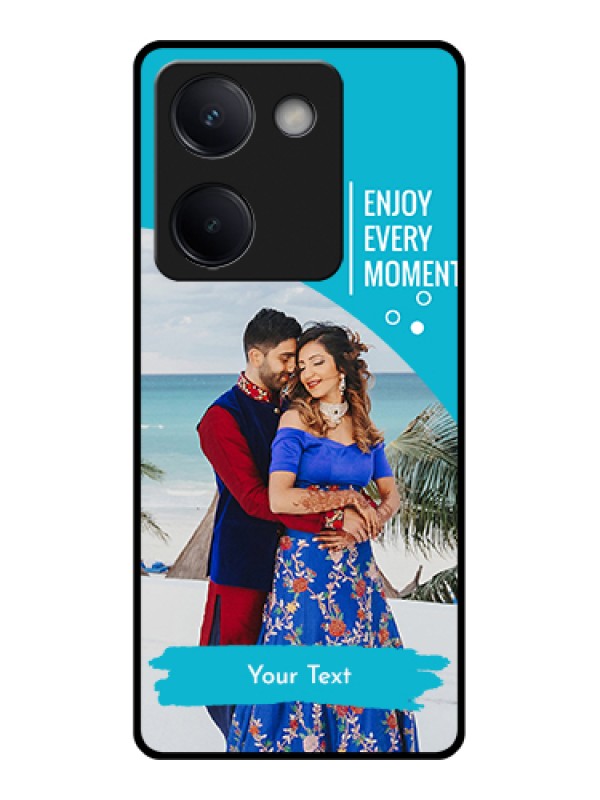 Custom Vivo Y300 Plus 5G Custom Metal Phone CaseLine Art Pattern With Custom Name Design