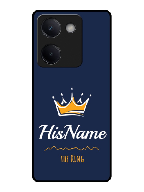 Custom Vivo Y300 Plus 5G Custom Metal Phone Case - King With Name Design
