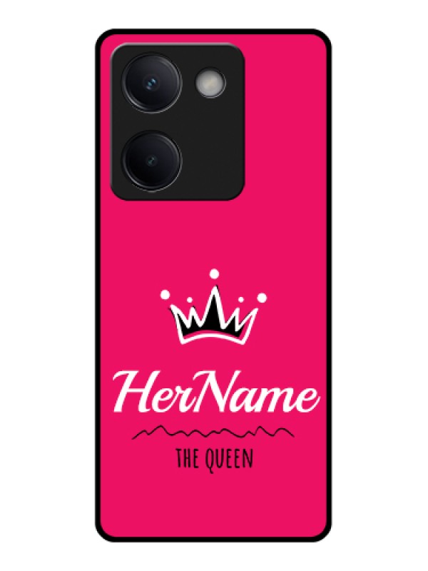 Custom Vivo Y300 Plus 5G Custom Metal Phone Case - Queen With Name Design