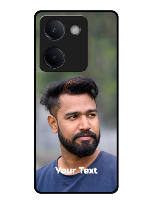 Custom Vivo Y300 Plus 5G Custom Metal Phone Case - Photo With Text Design