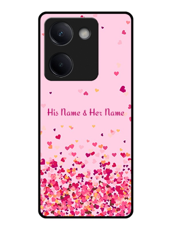Custom Vivo Y300 Plus 5G Custom Metal Phone Case - Floating Hearts Design