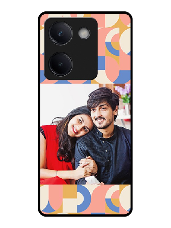 Custom Vivo Y300 Plus 5G Custom Metal Phone Case - Semi - Circle Maze Pattern Design