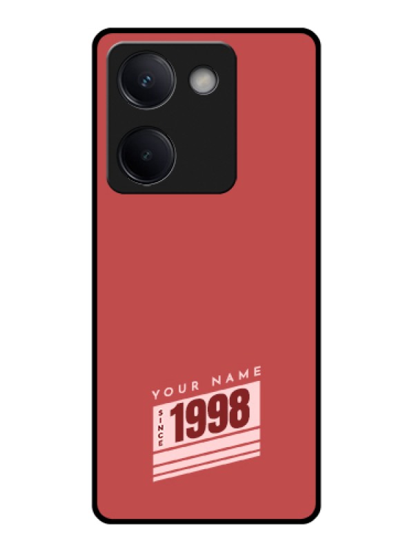 Custom Vivo Y300 Plus 5G Custom Metal Phone Case - Red Custom Year Of Birth Design