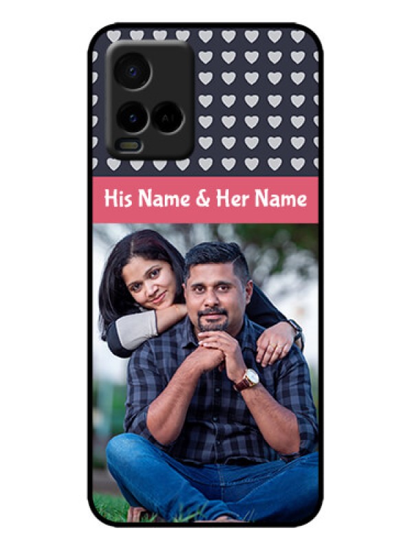 Custom Vivo Y33s Custom Metal Phone Case - Love Symbols Design