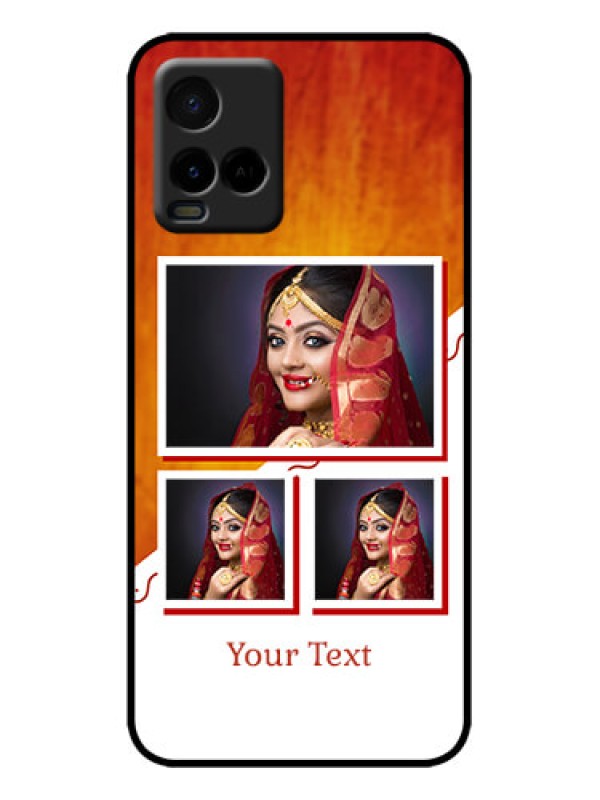 Custom Vivo Y33s Custom Metal Phone Case - Wedding Memories Design