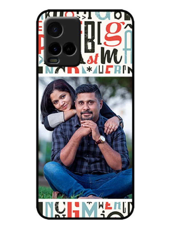 Custom Vivo Y33s Custom Metal Phone Case - Alphabet Design