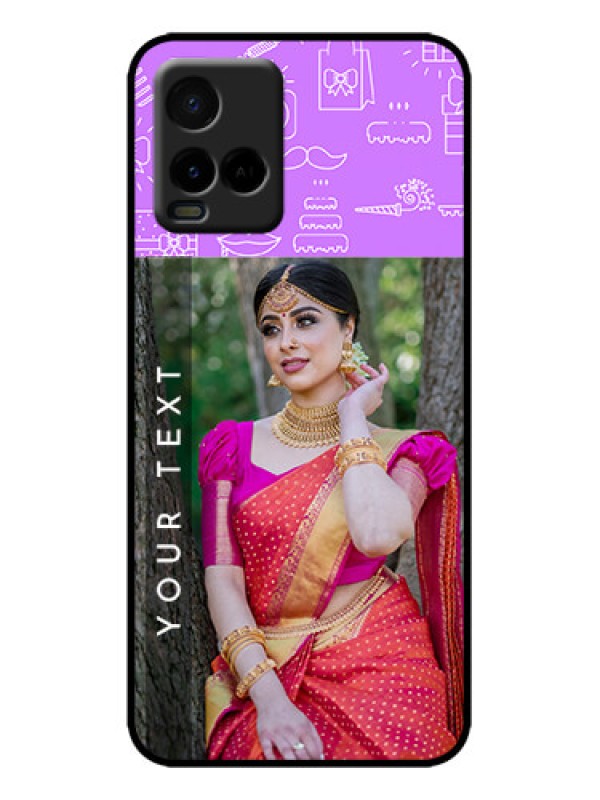 Custom Vivo Y33s Custom Metal Phone Case - Birthday Icons Design